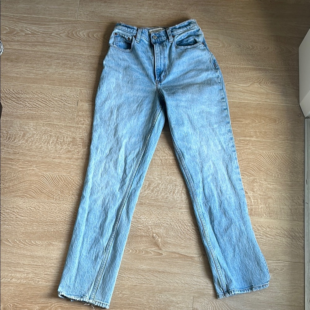 Abercrombie & Fitch Light Blue Straight Leg Jeans